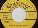BILL RILEY rockabilly 45 HEAR promo BRUNSWICK 9 55085 rockin on the moon