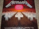 METALLICA - Master Of Puppets White Label Promo LP With Sticker & Gold Stamp