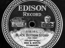 EDISON DISC 51878 Red & Miff’s Stompers 1926 HURRICANE / BLACK BOTTOM STOMP  NR