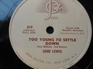 GENE LEWIS- JOSIE # 5356- 78 RPM - FROM 1957 - HILLBILLY/ROCKABILLY