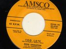 DOOWOP bw/ ROCKER on AMSCO--EDDIE SINGLETON & CHROMATICS--HEAR BOTH-1958