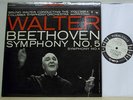 Bruno Walter BEETHOVEN Symphonies No.5 & 4 Columbia White Promo 6 eye MS 6055