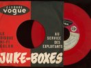 JOHNNY HALLYDAY RARE FRANCE SP VOGUE JUKE BOXES VINYLE COULEUR ROUGE