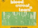 Blood Sweat & Tears Yesterday's Music / No Show Portugal 45 With Picture Sleeve