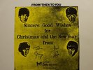Beatles Rare Fan Club Christmas LP From Then to You1970 West Brothers London