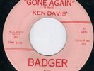 HOT BADGER SLAP BASS ROCKABILLY BOP -  KEN DAVIS - GONE AGAIN - RARE  HEAR
