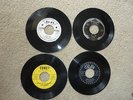 Four 45RPM RECORDS - Bally, Spade, Ruby and Comet Record Labels