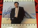 BRUCE SPRINGSTEEN TUNNEL OF LOVE LP AUTOGRAPHED SIGNED