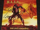 WASP The Last Command LP SIGNED BY BLACKIE LAWLESS inc Lyric Inner