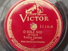 VERY RARE Enrico Caruso - O SOLE MIO - RIGOLETTO-LA DONNA E MOBILE - Victor 1616