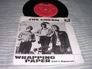 CREAM - Wrapping Paper 45 PS RARE Swedish Clapton Psych EX/EX