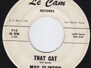 MAC CLINTON STRAITJACKETS That Cat ROCAKBILLY 45 Delbert McClinton FIRST RELEASE
