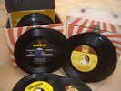 ORIGINAL 45 RPM VINYL RECORDS FROM 1950S, 1960S.  EXC COND. RETRO ROCKNROLL