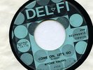 RITCHIE VALENS 1958 45 Strong VG+ COME ON LET'S GO bw Framed DEL-FI 4106 Blu&Blk