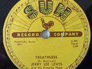 VERY RARE Jerry Lee Lewis 78 RPM - Breathless - Bown The Line - On SUN No.288