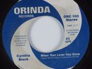 Modern Soul Disco 45 CYNTHIA BLACK When Your Lover Has Gone ORINDA HEAR