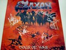 SAXON Dogs of War LIMITED EDITION Vinyl LP - NOTVD Biff Byford Paul Quinn SIGNED
