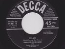 Early 50s R&B Movers HAROLD BURRAGE Hi-Yo/I Need My Baby DECCA 48175 HEAR Both