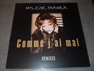 MYLENE FARMER : COMME J'AI MAL MAXI VINYL
