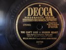Billie Holiday and Louis Armstrong 78 RPM NICE