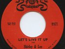 Rare R&B 45 - Shirley & Lee - Let's Live It Up - Mint minus - Warwick # M 679