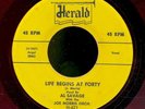 pc45-R&B-Herald 421-Al Savage w/Joe Morris -RED WAX