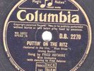 CLASSIC 1946 FRED ASTAIRE 78 PUTTIN ON THE RITZ / CRAZY FEET UK COL. DB 2270 EX-