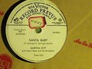 Eartha Kitt Santa baby RCA 5502 Vinyl Promo  Christmas 78 rpm