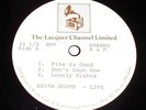 BRYAN ADAMS   LIVE (3 Songs)  Rare One of a Kind STUDIO ACETATE LP A&M RECORDS