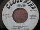 JAMES KIND & STACK California Lady PSYCH BLUES FUNK 45 CLOUD NINE