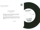 RARE 45 Promo & Letter, Ken Curtis Sons Of Pioneers Invocation Festus GUNSMOKE