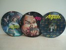 ANTHRAX 3 RARE PIC DISCS AMONG THE LIVING / FISTFUL OF METAL / SPREADING DISEASE