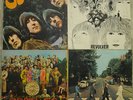 4 LP BEATLES RUBBER SOUL-REVOLVER-SGT.PEPPERS-ABBEY ROAD PRIMA STAMPA ITALIANA