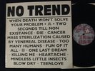 NO TREND When Death Won’t Solve Your Problem RARE PUNK LP Widowspeak EX