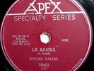 RITCHIE VALENS APEX 76402 LA BAMBA / DONNA Canadian 78 VERY RARE HEAR THEM