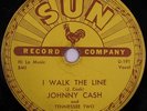 78 rpm SUN Label 241-Johnny Cash-I WALK THE LINE / GET RHYTHM - Excellent Shape