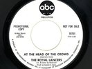 ROYAL LANCERS At The Head Of The Crowd/Baby I Love You ABC 10751 WLP Scarce SOUL