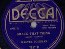 Walter Coleman Decca 7157  Guitar Blues