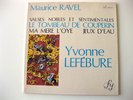 Yvonne LEFEBURE  plays  RAVEL  - superb record 