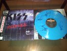 KISS JAPAN REVENGE BLUE RECORD SIGNED BY 4