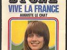 EP STONE little french GIRL 60's YEYE 45T 1967 Vive la France + Auguste le chat