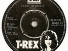 T REX RARE IRISH PRESS I LOVE TO BOOGIE BLACK LABEL MARC BOLAN