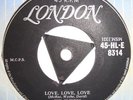 Clovers - Love Love Love / Hey Doll Baby -  rare Doo wop classic London Tri 45