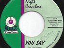 NIGHT CRAWLERS You Say MAAD 45 1966 RARE garage ((HEAR))