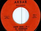 AL JOHNSON Cripp Dog RARE LA FUNK 45 on AKBAR 100 VG++