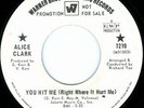 ALICE CLARK You Hit Me RARE NORTHERN SOUL PROMO 45 VG++/VG