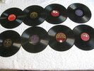 Vintage 78 rpm,  8 Jazz records incl Trumbauer, Coleman Hawkins,