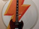 AC/DC - Who made Who Picture Disc Shape Vinyl Single Angus Young Gibson Guitar