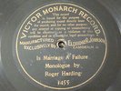 78 Record VICTOR MONARCH Is Marriage A Failure Pre Dog no 3455 Roger Harding