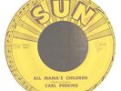 Rockabilly 45-Carl Perkins-Boppin' The Blues-Sun 243-SAMPLE Stamp-NICE
